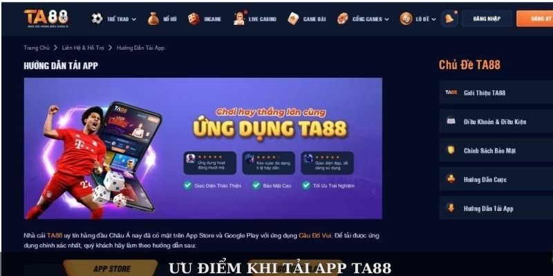 Tải App TA88 – Trải Nghiệm Cá Cược Dễ Dàng Trên Điện Thoại - Ảnh 2