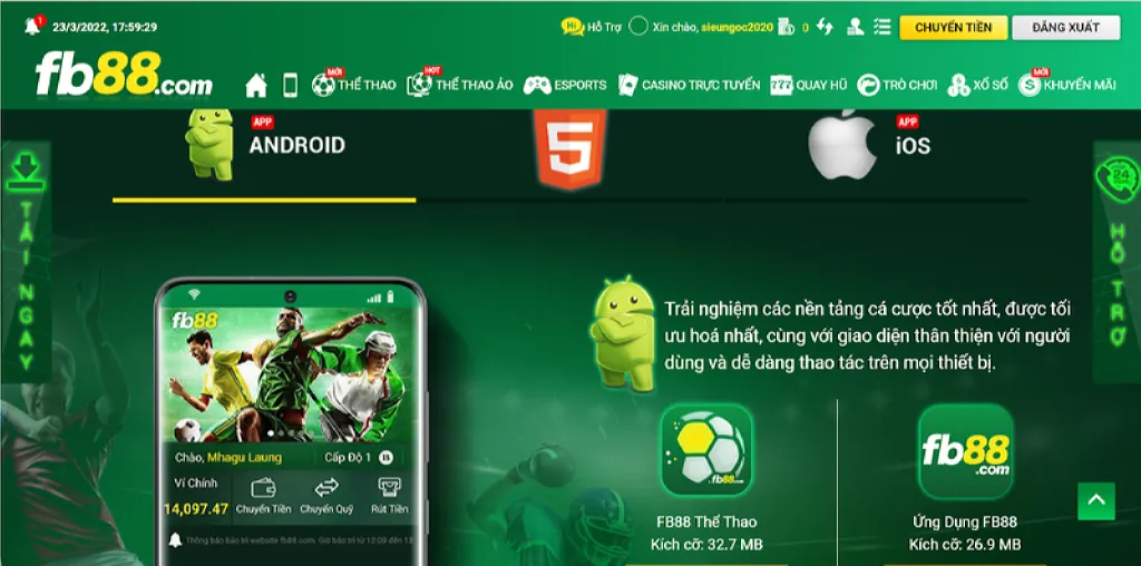 So sánh trải nghiệm chơi FB88 trên web và app di động - Ảnh 2