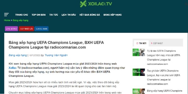 Xoilac TV - Trang xem bóng đá trực tiếp miễn phí số 1 Việt Nam - Ảnh 1