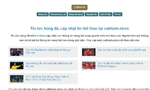 CakhiaTV - Kênh tận hưởng không gian bóng đá tuyệt vời - Ảnh 1