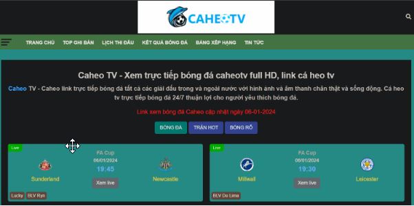Caheo TV - Nền tảng trực tiếp bóng đá hàng đầu hiện nay - Ảnh 2